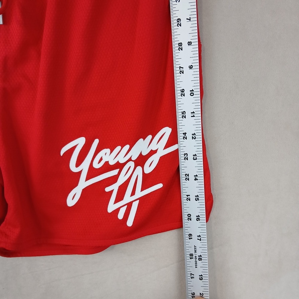 YoungLA XXXL Mens Shorts Mesh Basketball Logo Pockets 34x6 36x6 - Picture 2 of 9